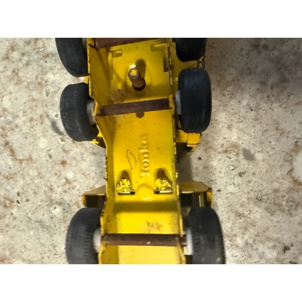 Vintage Tonka Pressed Steel Car Carrier Truck Yellow Double‎ Decker Trailer Toy